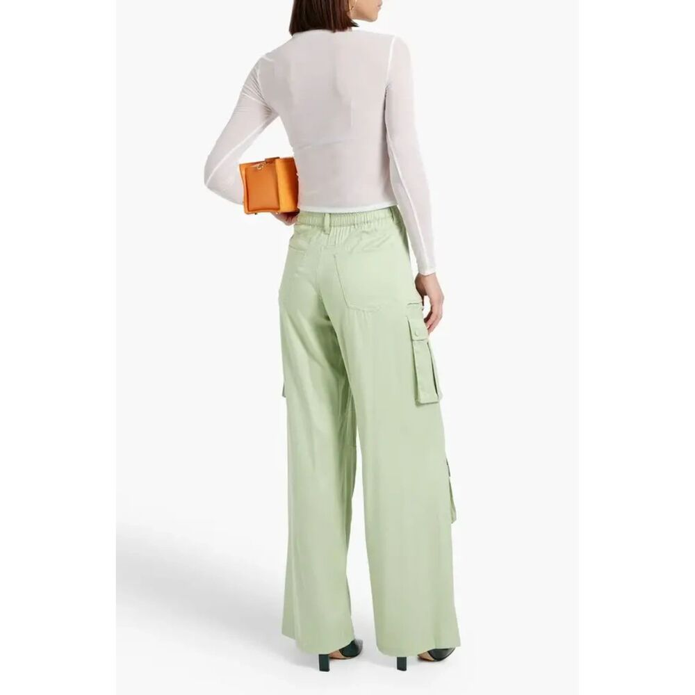 Alice + Olivia Sage Green Joette Cargo Pants Women's Size 0 READ - Picture 2 of 4